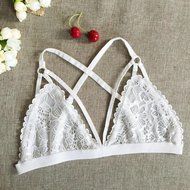 PHOTNO Women Lace Floral Bralette Bralet Bra Bustier Crop Top Cami Unpadded Tank N30
