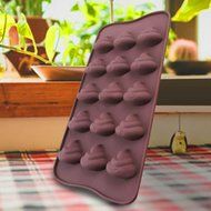 Zeroyoyo Emoji Poop Face Silicone Mold For Cake Chocoloate Candy Biscuit Ice Baking N6