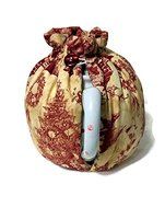 Teapot Cozy with Redwork Santa and Pine trees on Ecru for a 5-8 cup #228 N3