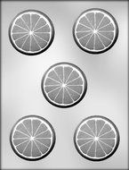 CK Products 2-1/2-Inch Round Orange Slice Chocolate Mold