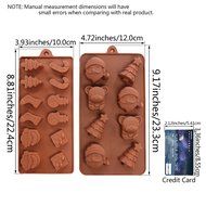 Candy Molds, 2PCS YYP [Christmas Shape Mold] Silicone Candy Making Molds for Home Baking - Reusable Silicone DIY... N5