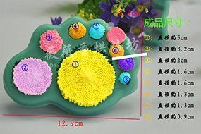 Anyana Daisy Sunflower Stamen Flower Heart Silicone Fondant Mold Cake Decorating Pastry Gum Pastry Tool Kitchen... N3