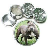 Dog Pit Bull 02 4Pc Aluminum Grinder