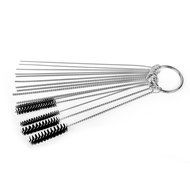 Anntlent 4 Inch Nylon Tube Brush Cleaning Set Carburetor Carbon Dirt Jet Remove 10 Cleaning Needles + 5 Brushes... N4