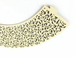 Yansanido 100 set pink Filigree Artistic Bake Little Vine Lace Laser Cut Cupcake Wrapper Cup Muffin Case Trays... N17