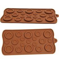 Button Chocolate Candy Cake Topper Silicone Bakeware Cake Baking Mold Mould N3
