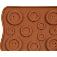 Button Chocolate Candy Cake Topper Silicone Bakeware Cake Baking Mold Mould N5