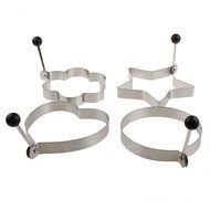Sealike Stainless Steel Cook Fried Egg Pancake Ring Mold Set of 4 With Stylus N2