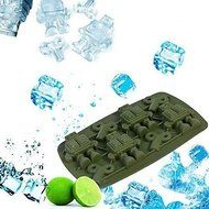Y&amp;XL&amp;H Robot Winder Ice Cube Tray Silicone Soap Chocolate Pop Out Fundant Mould Mold (Random Color) N3