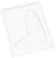 Cybrtrayd K075A 3D Cowboy Boot (Side 1 ONLY) Chocolate Candy Mold with Exclusive Cybrtrayd Copyrighted 3D Chocolate... N2
