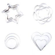 Cosmos &reg; Set of 12 Multi Shapes Metal Baking Cookie Cutters with Cosmos Fastening Strap N5