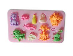 Wocuz W0191 Cat Pet Products Shape Decoration Silicone Candy Fondant Chocolate Accessory Mold Cake Decorative...