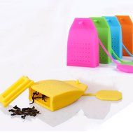 Silicone Bag Shape Tea Infuser Strainer Tea Leaf Filter for Teacup Teapots&iuml;&frac14;&OElig; Random Color N3