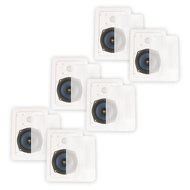 Blue Octave LW52 In Wall Speakers Home Theater Surround Sound 2-Way Speaker 3 Pair Pack