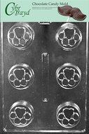 Cybrtrayd A140 Paw Print Cookie Chocolate Candy Mold with Exclusive Cybrtrayd Copyrighted Chocolate Molding Instructions