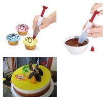 Autek Silicone Plate Pen Cake Cookie Pastry Cream Chocolate Icing Decorating Syringe(3DMold-62) N4