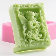 WYD Flower Fairy Shape Silicone Cake Mold,3D Fondant Mold,Handmade Soap Mold N3