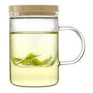 Emoi 15oz Teapot, Pyrex Glass Brewing Tea Cup, Tea Infuser Mug, Premium Loose Leaf Flower Tea and Coffee Maker... N4