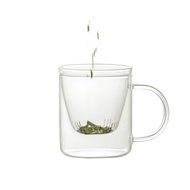Emoi 15oz Teapot, Pyrex Glass Brewing Tea Cup, Tea Infuser Mug, Premium Loose Leaf Flower Tea and Coffee Maker... N5