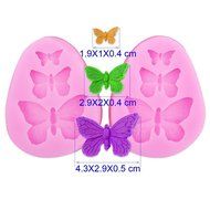ETHAHE Butterfly Cake Decorating Molding Fondant Tools 2Pcs N2