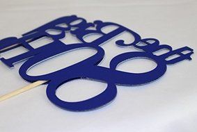 All About Details Blue The Big 8OH! Cake Topper N4
