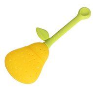 MAXGOODS Fine Silicone Pear Tea Leaf Strainer Herbal Spice Infuser Teacup Teapot Filter Diffuser N6
