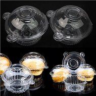 UR Bakeware 100Pcs Round Clear Cupcake Muffin Cookie Food Box Holder Container N3