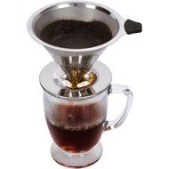 Coffee Dripper - Pour Over Pro Coffee Maker - Stainless Steel Reusable Paperless Coffee Filter with Burlap Coffee... N3