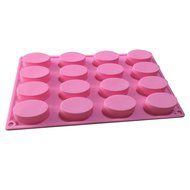 Allforhome (TM) 16 Oval Flexible Silicone Soap mold Chocolate Candy Mold Resin Clay Ice Cube Tray Handmade Guest... N3