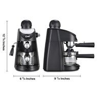 Omi CM6816 3.5 Bar Steam Espresso and Cappuccino Coffee Maker - Black Color N4