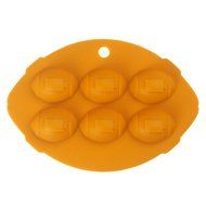 ES 6-Cavity Football Shape Silicone Mold for Making Delicate Chocolate Desserts, Ice Cream Bombes, Cakes, Soap... N4
