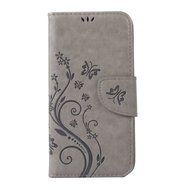 iPhone 7 Plus Case,iPhone 7 Plus Case(5.5&quot;) -Aroko Wallet Embossed Flower PU Leather Case with Card Holders &amp;... N31