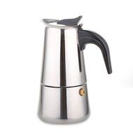 Stovetop Espresso Moka Pot, Stainless Steel Coffee Maker, 4 Cup N17