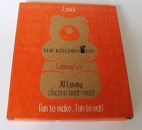 Looking for a Bigger Gummy Bear Mold? 2 PACK of 28 Cavity Silicone Bear Molds by The Kitchen Fix - Make Healthy... N2