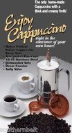 Cappuccino Espresso Stovetop Machine Froths 18/10 Steel