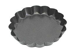 CybrTrayd R&amp;M 3&quot; Non-Stick Tart Pan, Dark Grey