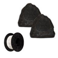 Acoustic Audio G6RS Granite 6.5" Rock Speaker Pair and Wire Weatherproof Speakers