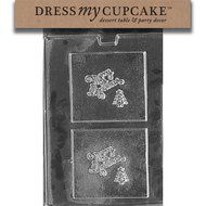 Dress My Cupcake DMCC197 Chocolate Candy Mold, Bow Package, Christmas N52