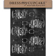 Dress My Cupcake DMCC197 Chocolate Candy Mold, Bow Package, Christmas N62