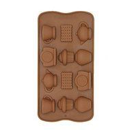 Y&amp;XL&amp;H 12 Holes Silicone Tea Cup Clock Teapot Cake Molds Ice Chocolate Decorating Mould DIY Kitchen Accessories N4