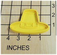 Thanksgiving Pilgrim Hat Fondant Cookie Cutter and Stamp #1381