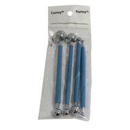 4 Piece Metal Ball Cake Decorating Molding Modelling Tool Set by Kurtzy TM N6