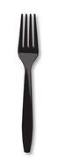 Creative Converting Touch of Color Premium 50 Count Plastic Forks, Black Velvet