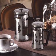 Bialetti Preziosa 8 Cup French Press Coffee Maker, Stainless Steel, Silver N3