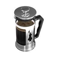 Bialetti Preziosa 8 Cup French Press Coffee Maker, Stainless Steel, Silver N4