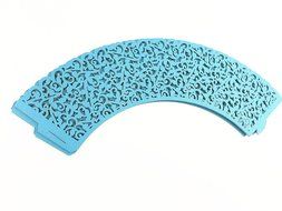 Yansanido 12 set pink Filigree Artistic Bake Little Vine Lace Laser Cut Cupcake Wrapper Cup Muffin Case Trays... N76