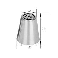 Russian Piping Tips,Newcomdigi 12 PCS Decorating Icing Nozzles Kit Cake Cupcake Pastry Decoration Tips Stainless... N3