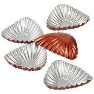 Yilove Non Stick 3" Shell Molds Tart Baking Cups Mini Cake Pans 5 Pack N3