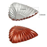 Yilove Non Stick 3" Shell Molds Tart Baking Cups Mini Cake Pans 5 Pack N4
