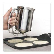 Pancake Batter Dispenser Stainless Steel Cupcakes Waffles Muffins Cake Baking :New free shipping